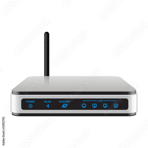 Cool Realisti Wireless Router with the antenna
