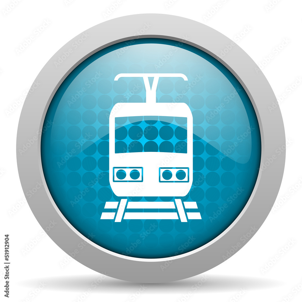 train blue circle web glossy icon train blue circle web glossy icon