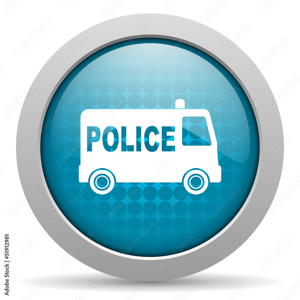 police blue circle web glossy icon police blue circle web glossy icon