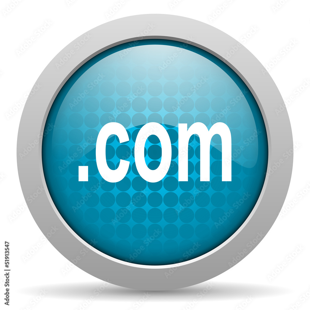 com blue circle web glossy icon com blue circle web glossy icon