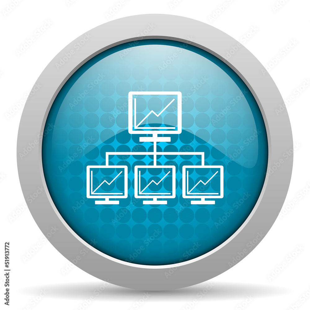 network blue circle web glossy icon network blue circle web glossy icon