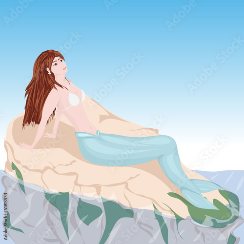 sirenetta e scoglio