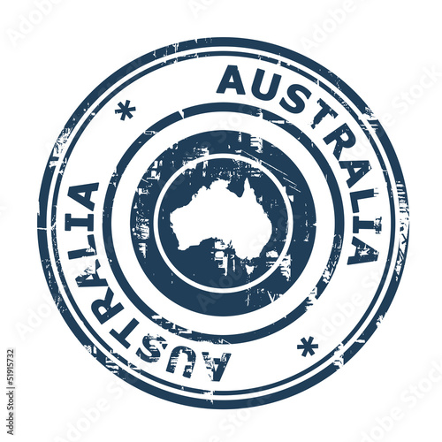 Australia passport stamp
