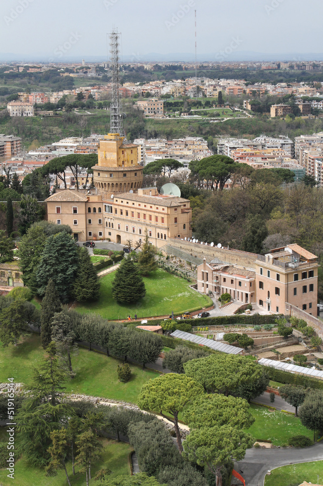Tour et jardins du Vatican