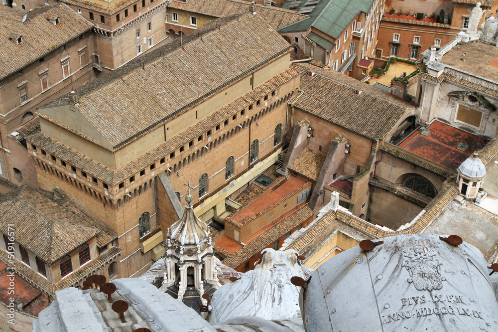Fototapeta premium Chapelle Sixtine et batiments du Vatican