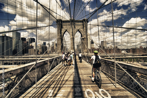 Brooklyn Bridge view, New York City