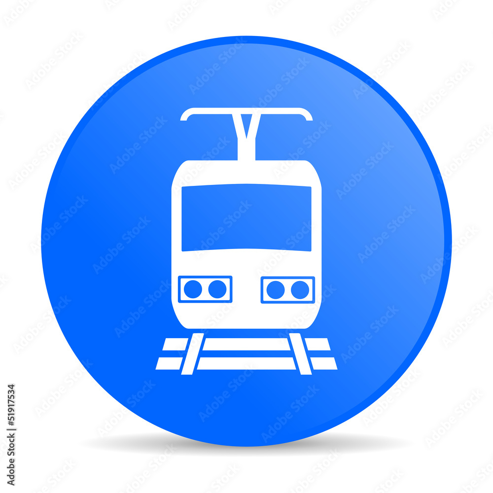train blue circle web glossy icon train blue circle web glossy icon