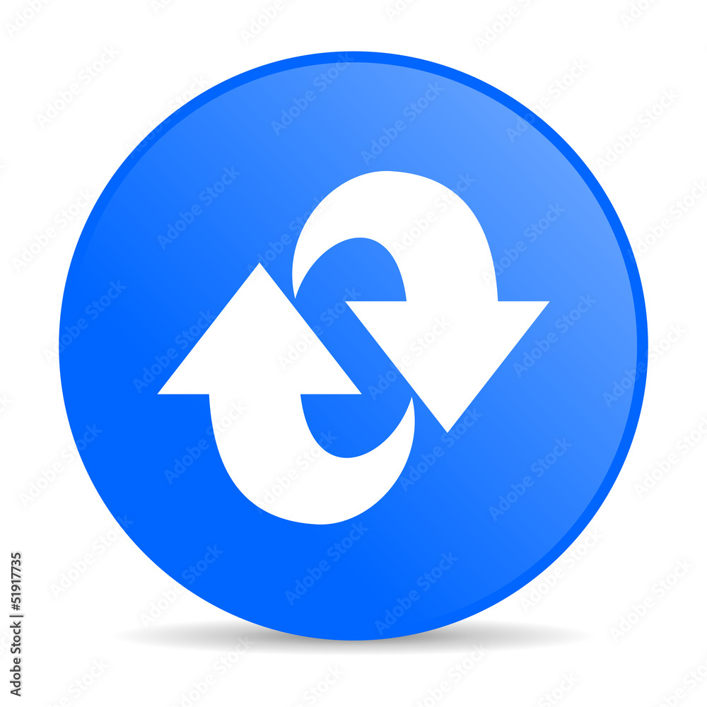 rotate blue circle web glossy icon rotate blue circle web glossy icon