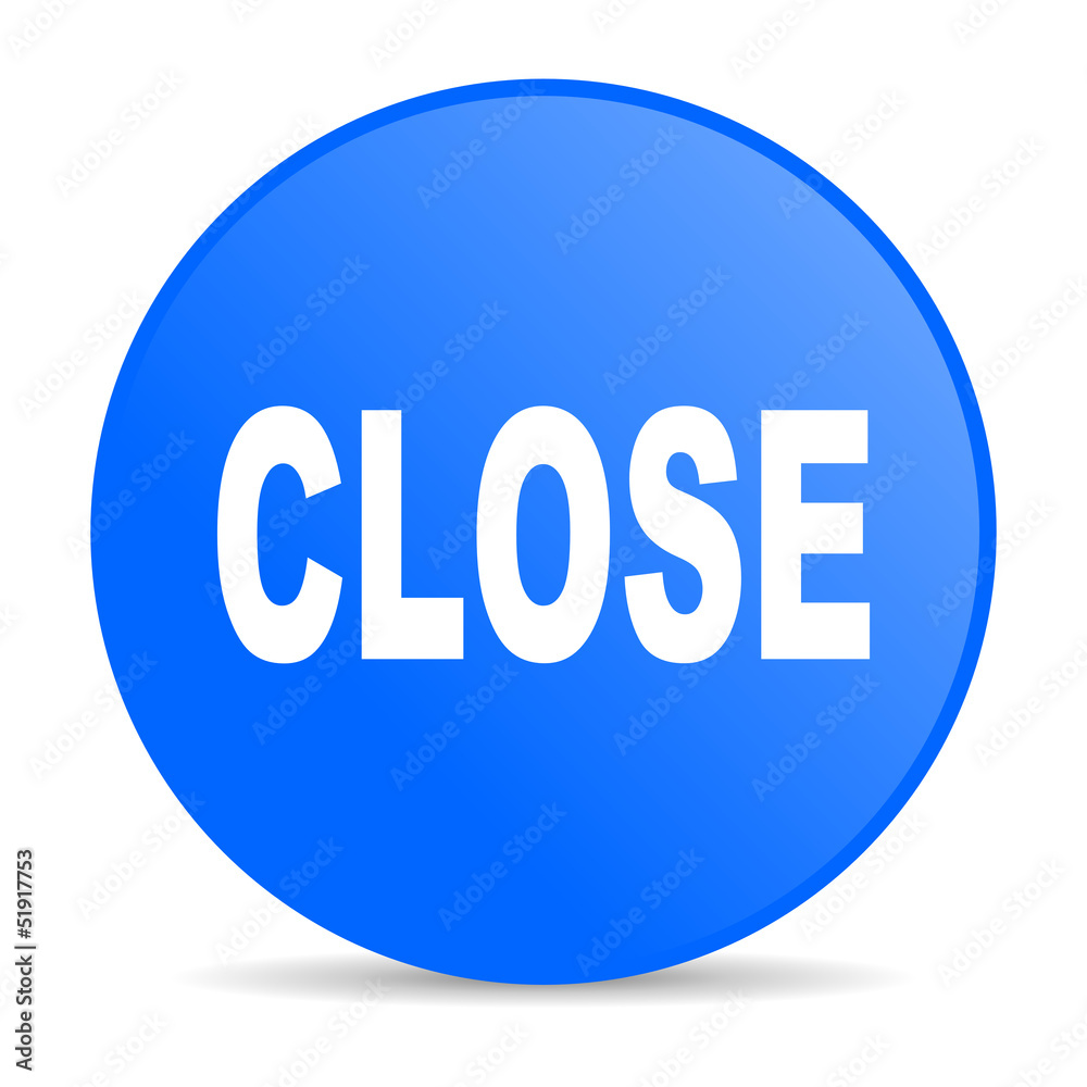 close blue circle web glossy icon close blue circle web glossy icon