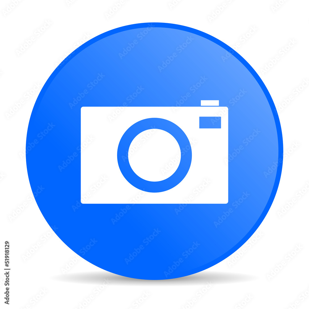 camera blue circle web glossy icon camera blue circle web glossy icon
