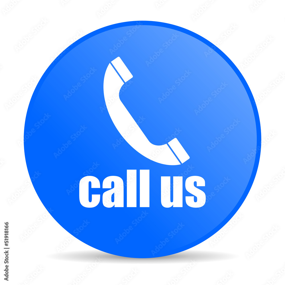 call us blue circle web glossy icon call us blue circle web glossy icon