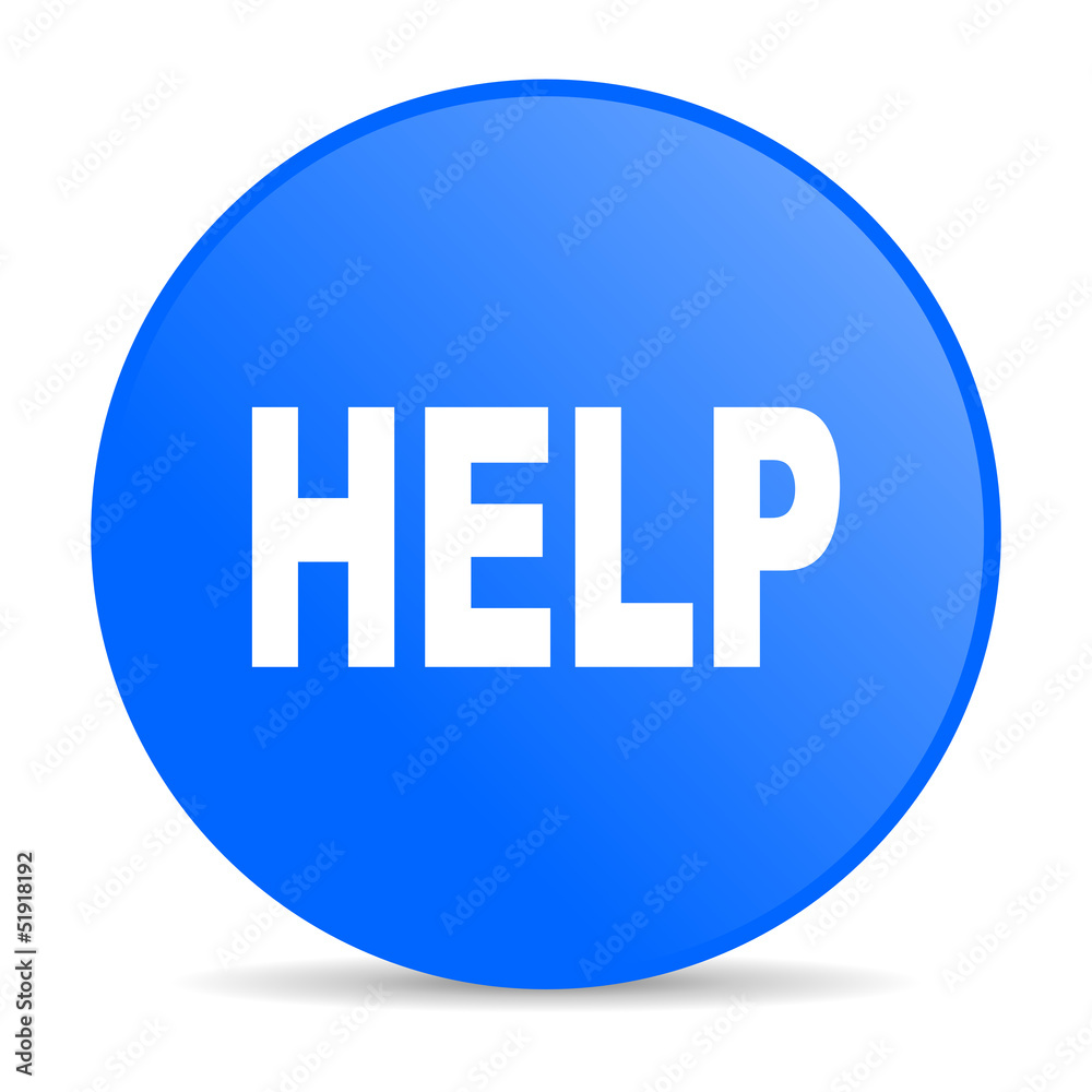help blue circle web glossy icon help blue circle web glossy icon