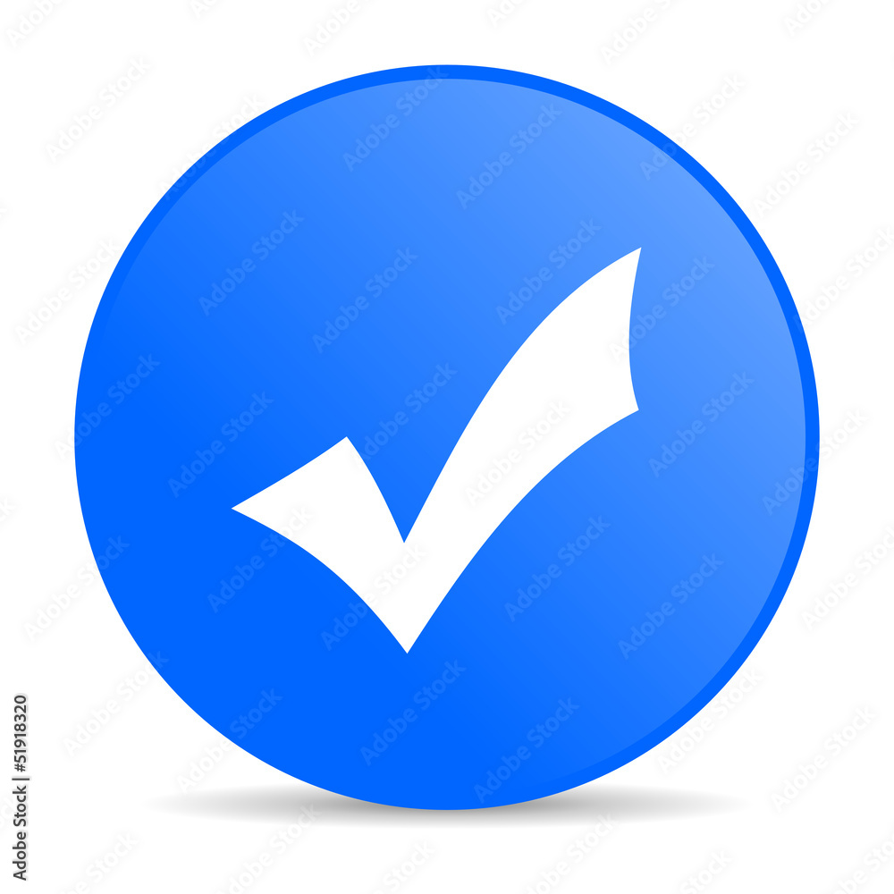 accept blue circle web glossy icon accept blue circle web glossy icon