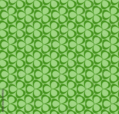 Green leaves seamless pattern
