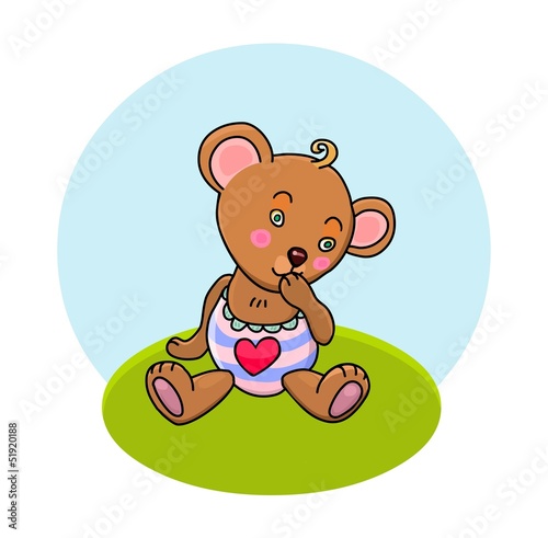 Baby bear vector