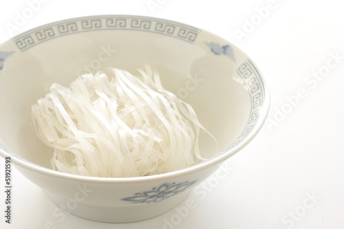 vietname food ingredient, dried Pho rice noodles