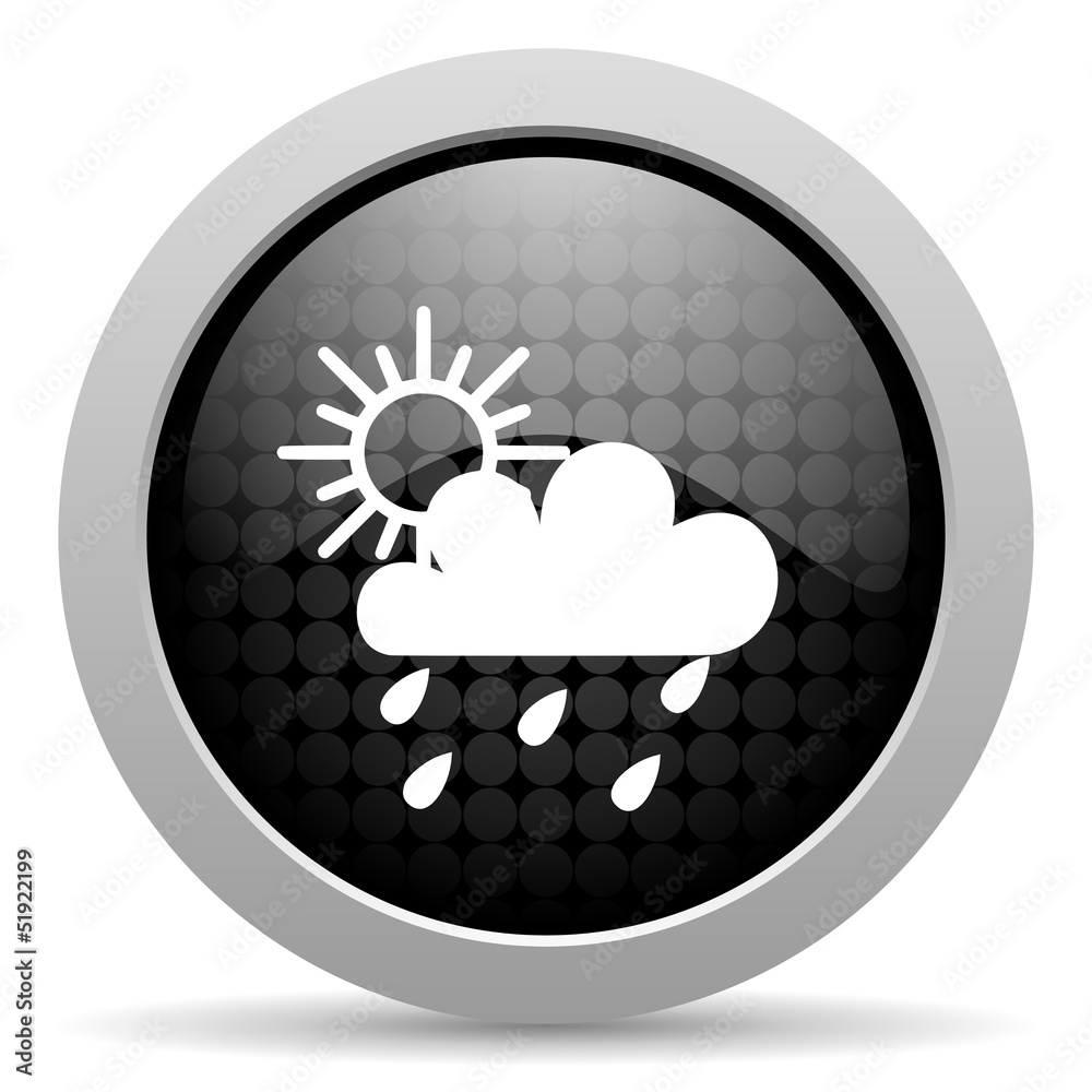 weather forecast black circle web glossy icon weather forecast black circle web glossy icon