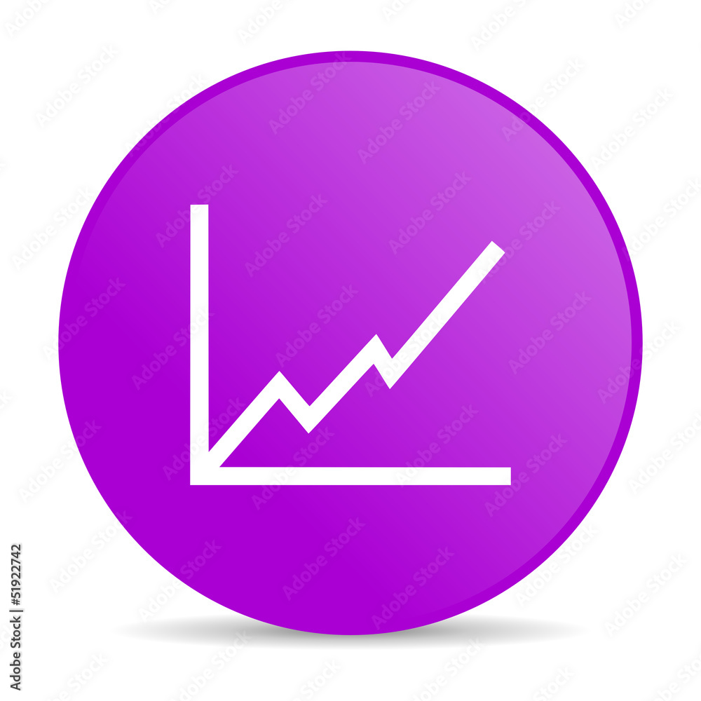 chart violet circle web glossy icon chart violet circle web glossy icon