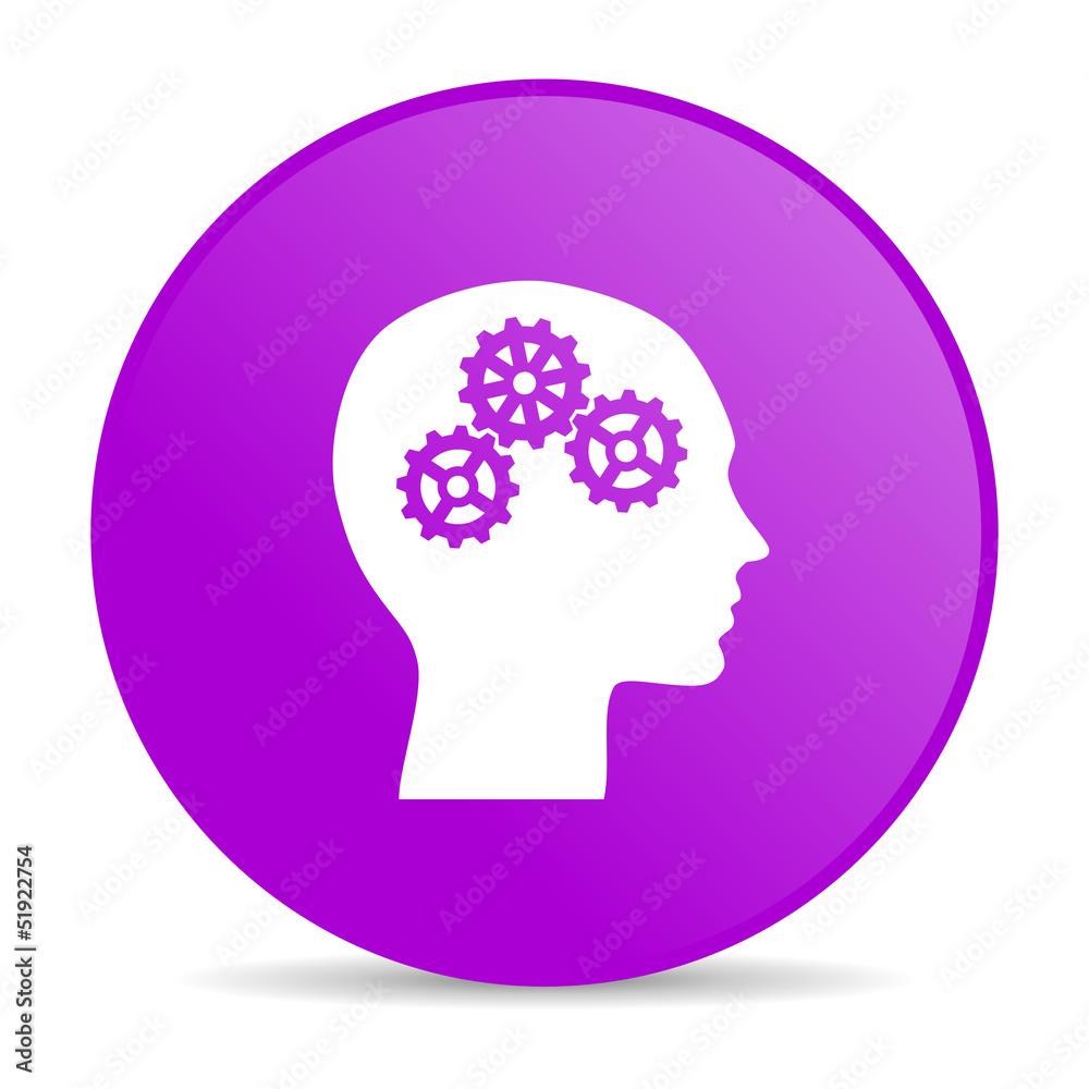 head violet circle web glossy icon head violet circle web glossy icon