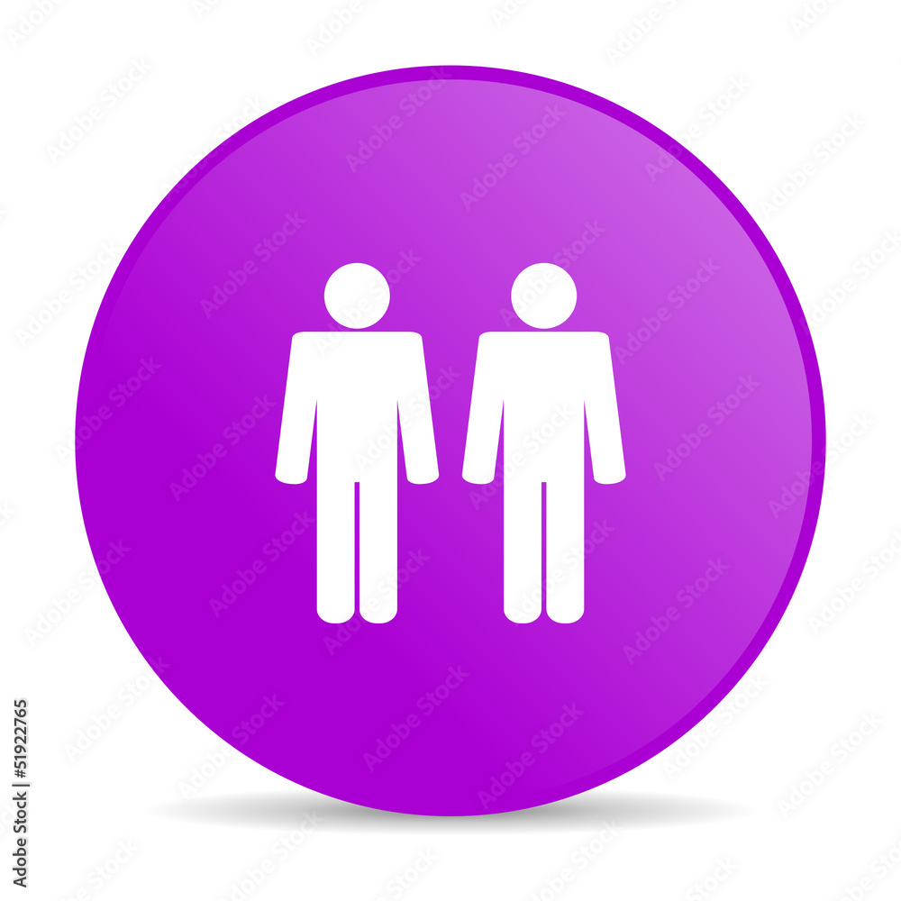 couple violet circle web glossy icon couple violet circle web glossy icon