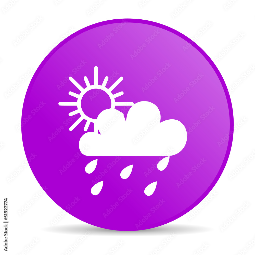 weather forecast violet circle web glossy icon weather forecast violet circle web glossy icon