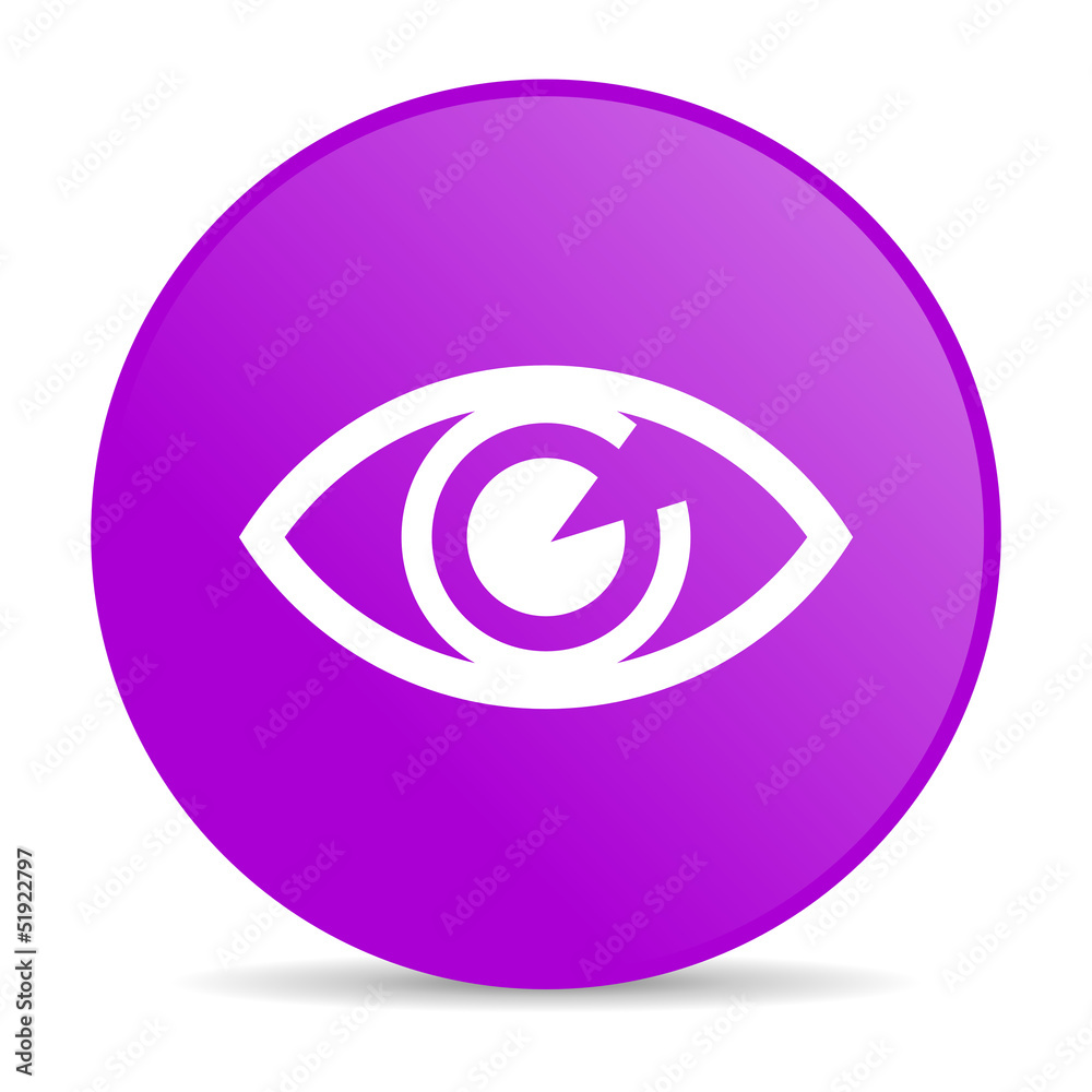 eye violet circle web glossy icon eye violet circle web glossy icon