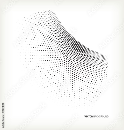 Vector halftone Circle