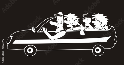 buggy black and white