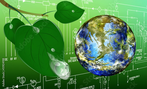Ecology planet Earth.Concept