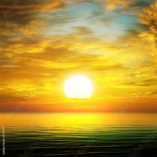 sunrise over the sea © alinamd
