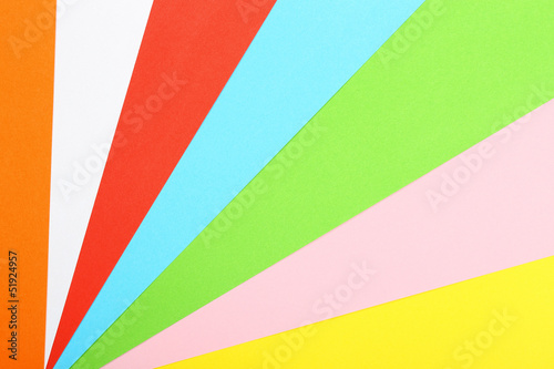 colorful paper sheets