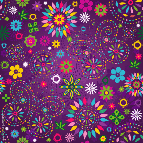 Seamless motley violet pattern