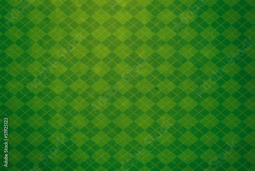 Green Argyle Textured Background