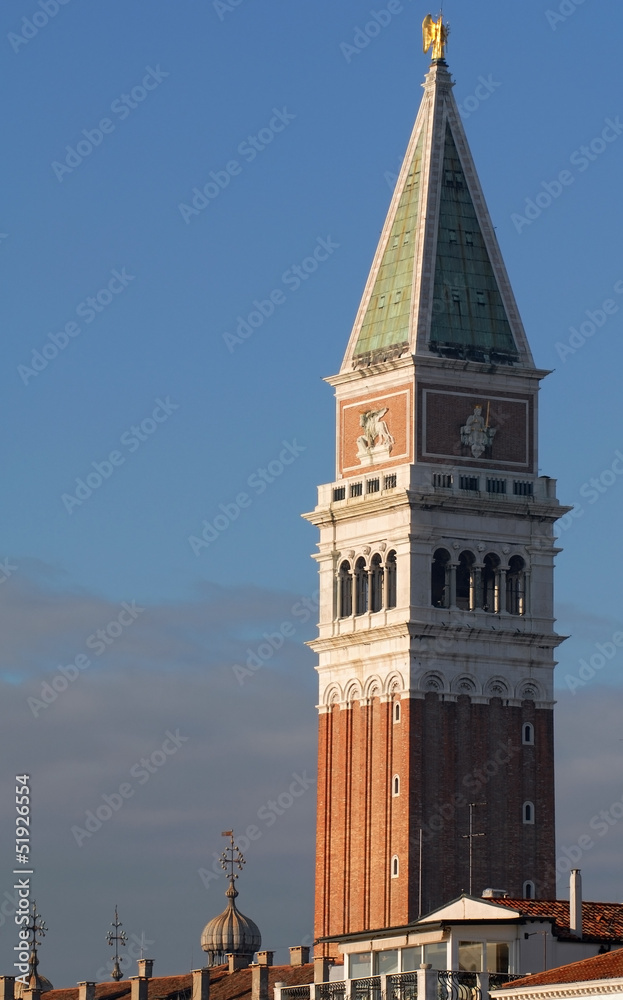 Saint Mark bell tower in Venice, Italy