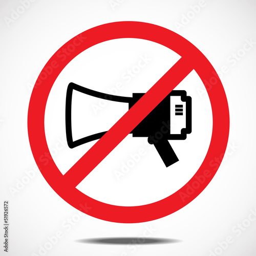 No megaphone