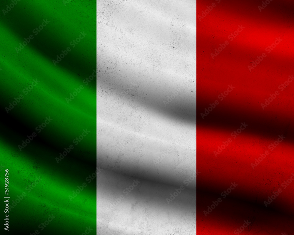 Obraz premium Grunge Italy flag