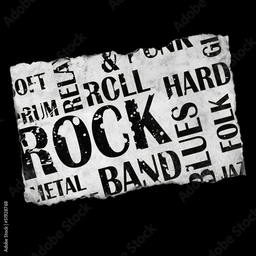Grunge rock music poster #51928768