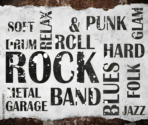 Grunge rock music poster #51929167