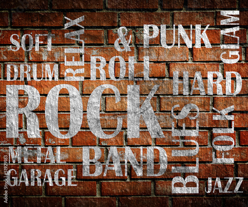 Grunge rock music poster #51929183