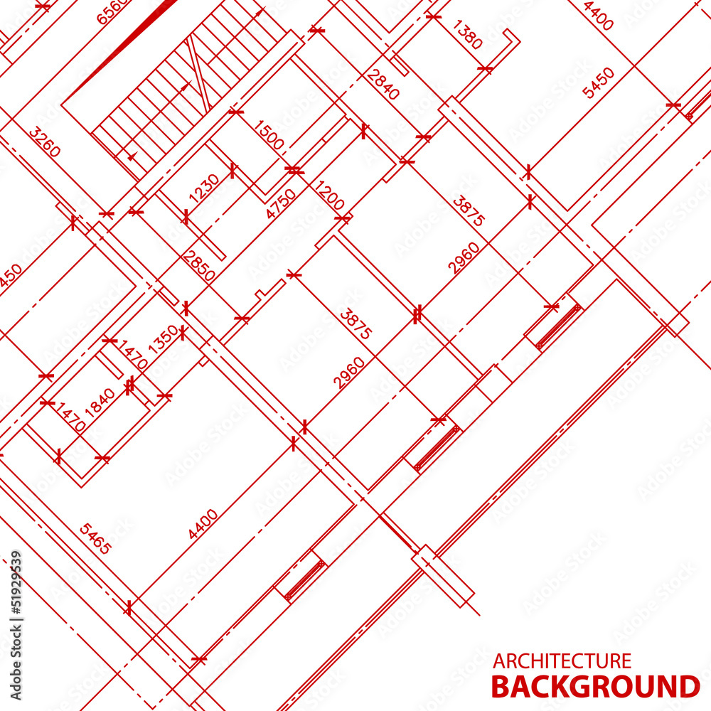 Red architecture background Red architecture background