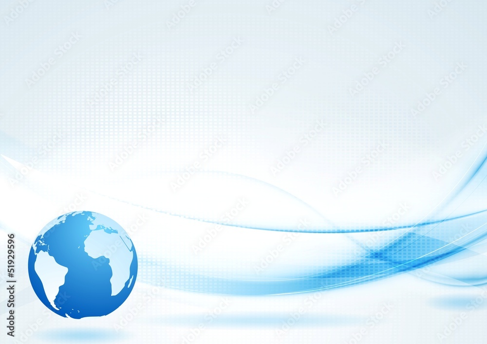 Vector blue tech background with abstract waves Vector blue tech background with abstract waves