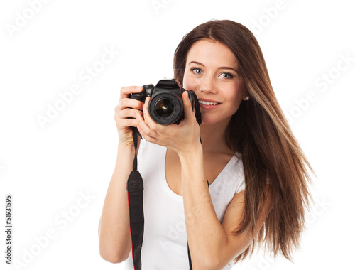 Smiling photographer