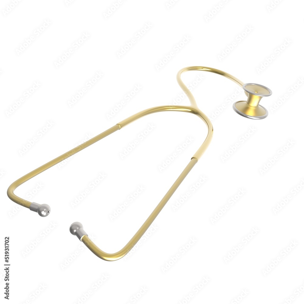 Doctor's stethoscope on a white background Doctor's stethoscope on a white background