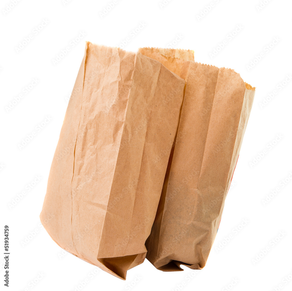 paper bags isolated paper bags isolated
