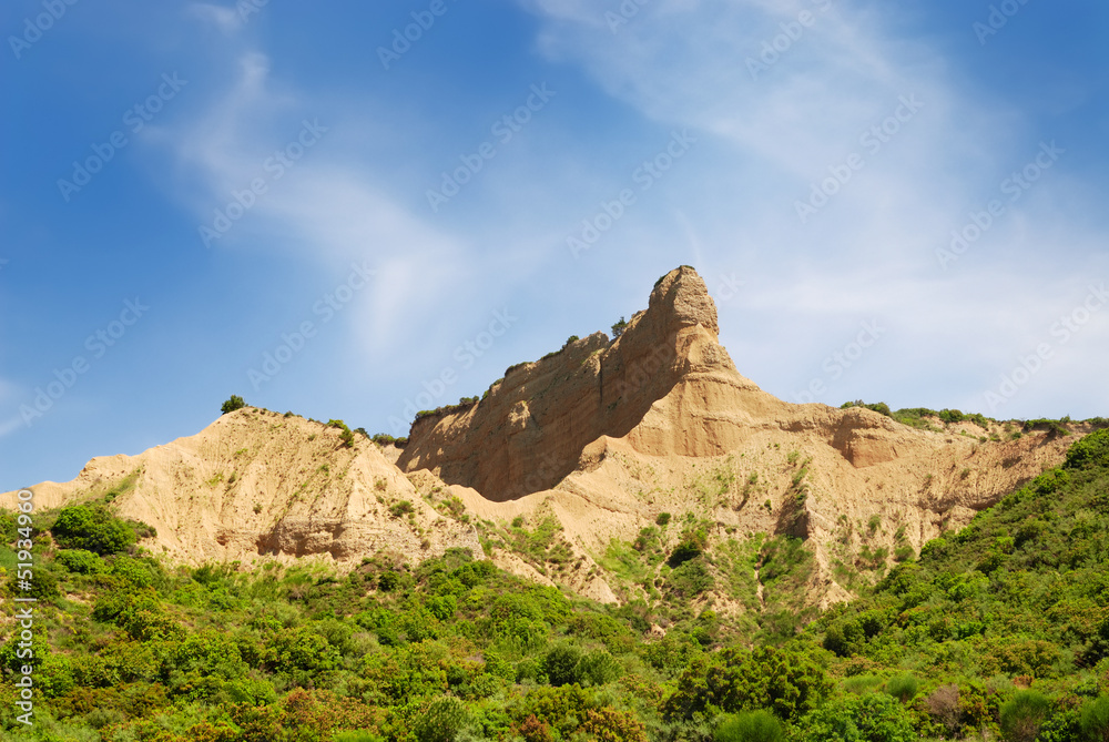 Sphinx shaped historically famous hill in Gallipoli Turkey