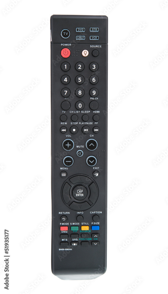 TV remote isolated TV remote isolated