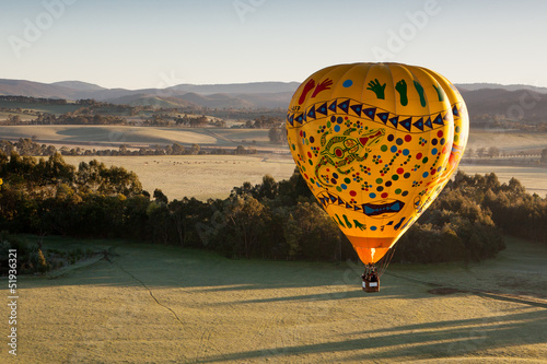 Hot Air Balloon At Sunrise photo
