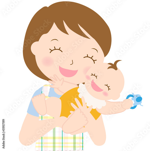 Mother and Baby Illustration