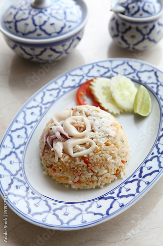 Thai Fried Rice with Seafood