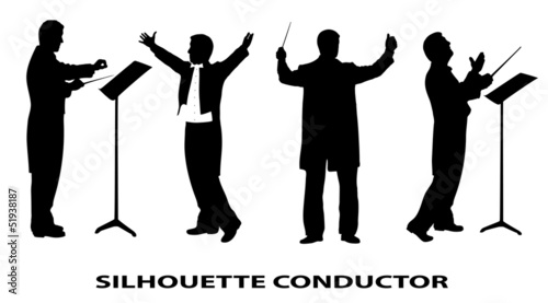 conductor is isolated on a white background